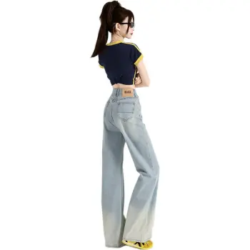Flowers In Water Jeans Women's Light Vintage Blue