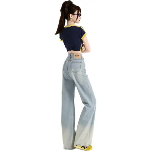 Flowers In Water Jeans Women's Light Vintage Blue