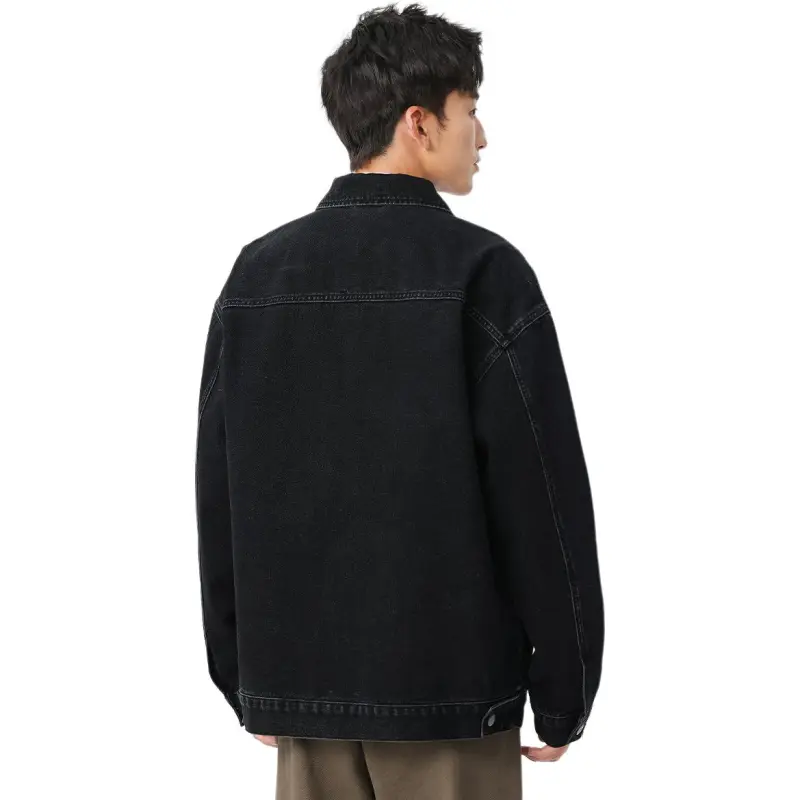 Tonlion Denim Jacket Unisex Black-1