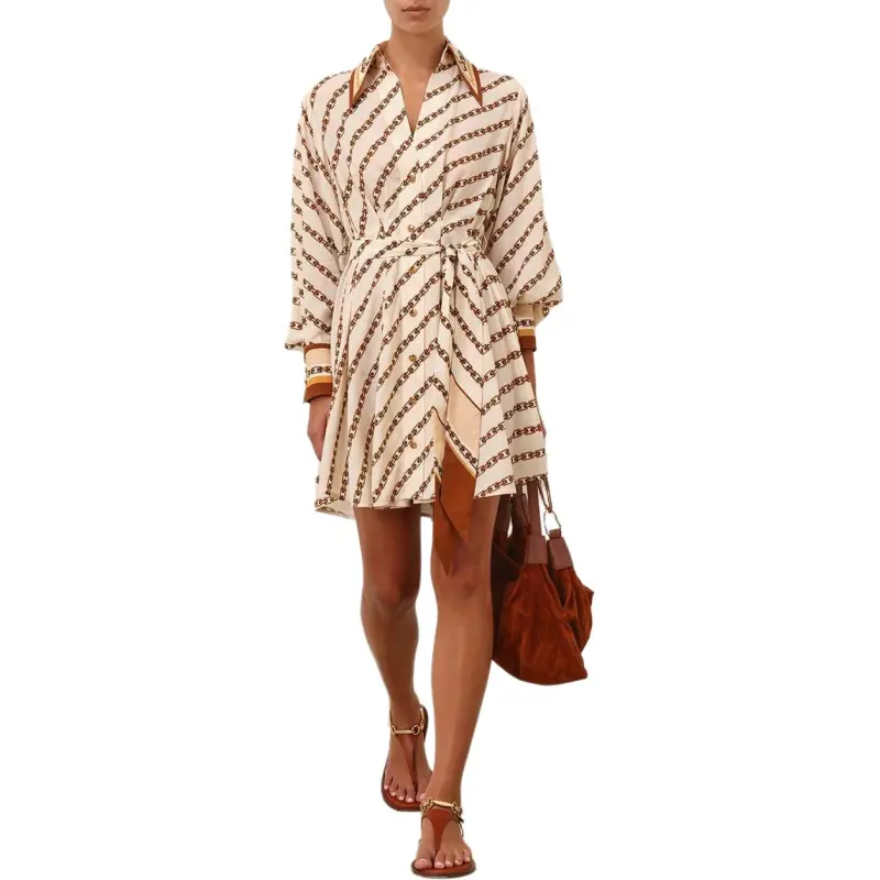 Zimmermann Tuck Shirt Mini Dress-1