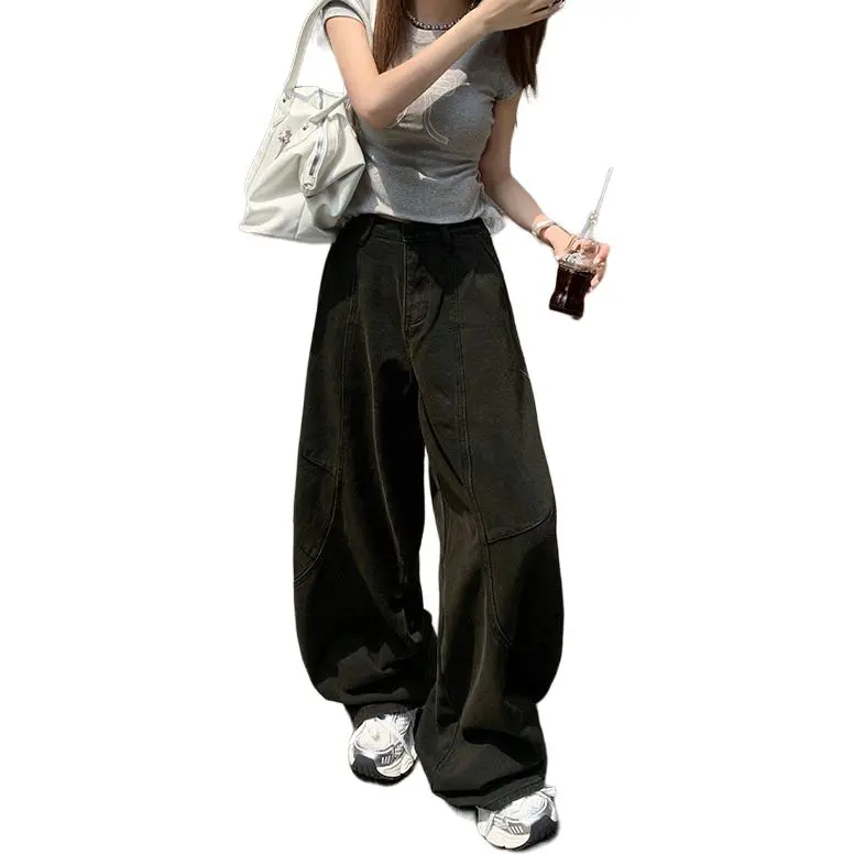 Kazakhstan Jeans Women's Black Gray-3