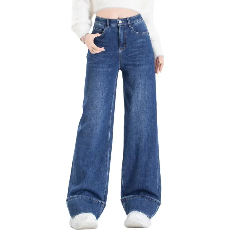 You Cow Me Pants Jeans Women's Blue-1