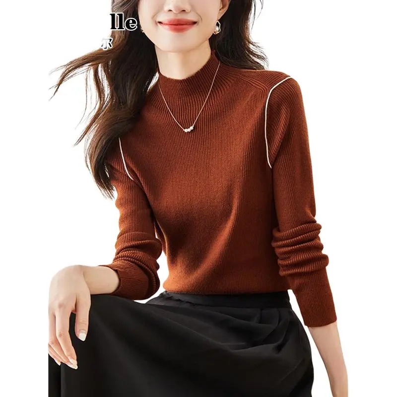La Chapelle Knitwear Women's Coffee-1