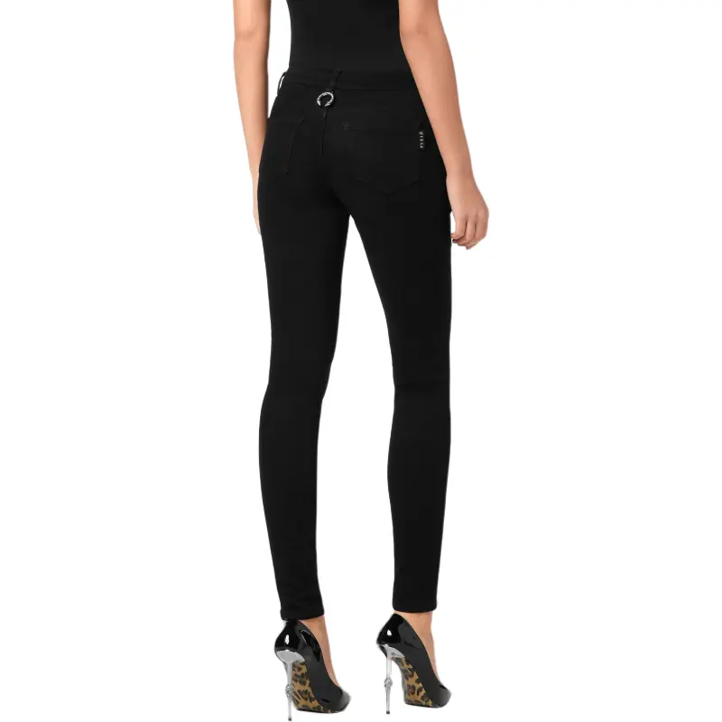 PHILIPP PLEIN Logo patch Jeggings-3