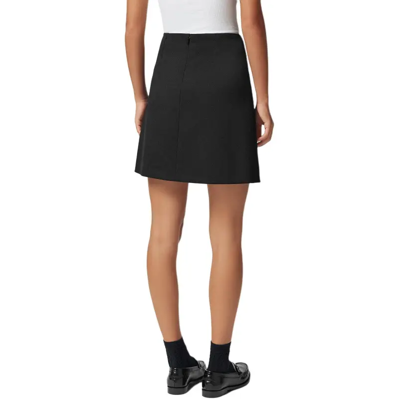 VERSACE Safety Pin Detailed Straight Hem Skirt-3