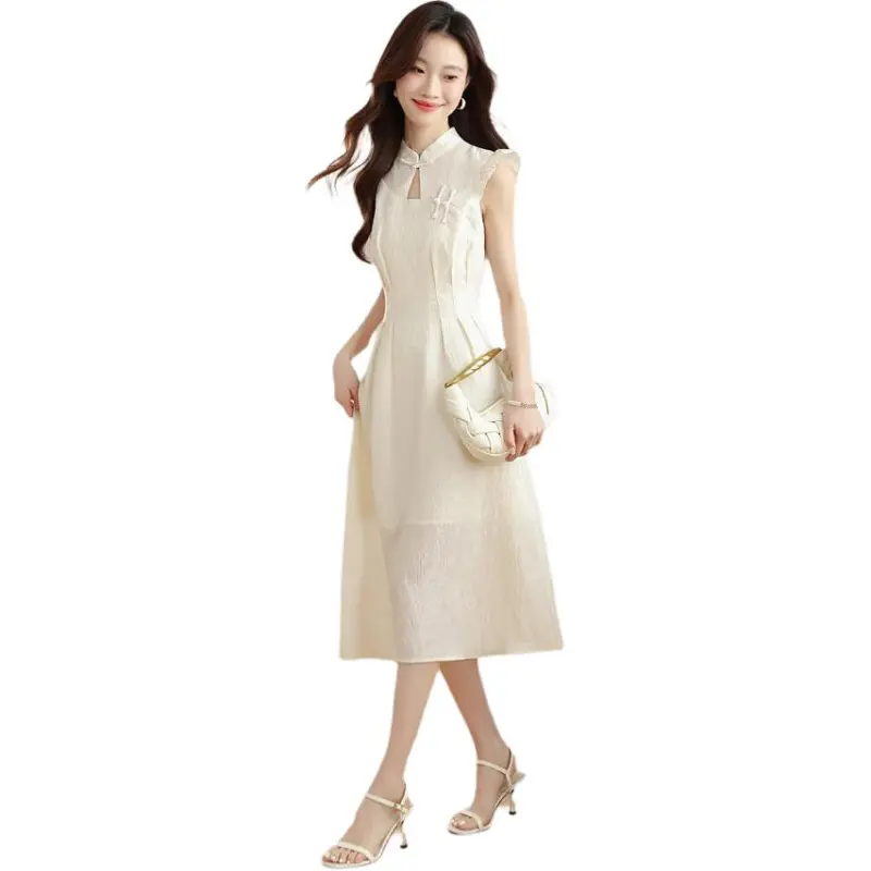 Mu Xiao Xin Short Sleeved Dress Women's-3