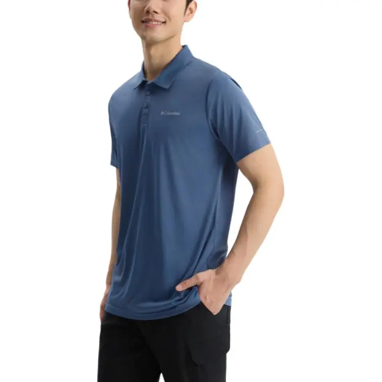 Columbia Polo Shirts Men Blue-2