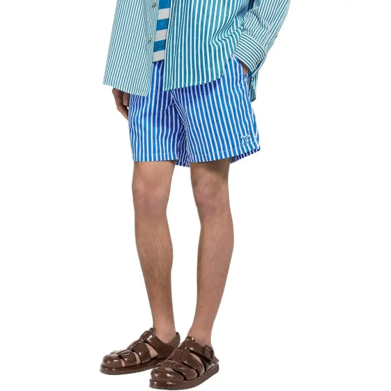 LOUIS VUITTON SS25 Beach Shorts Men's Blue-3