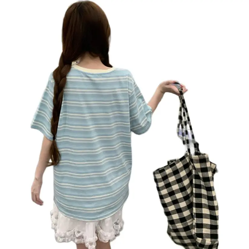 Mu Xiao Xin Set in Sleeve T Shirt Women's Image Color-2