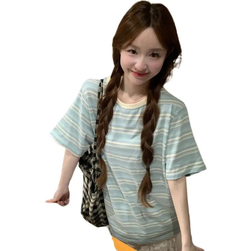 Mu Xiao Xin Set in Sleeve T Shirt Women's Image Color-4