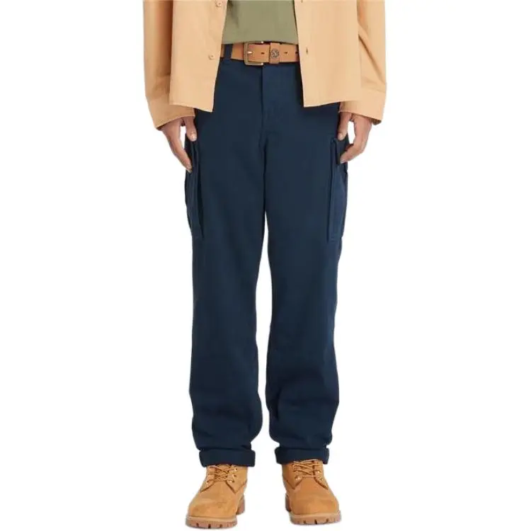 Timberland Twill Cargo Pant LIFE BROOKLIN Casual Pants Men's Dark Blue-1