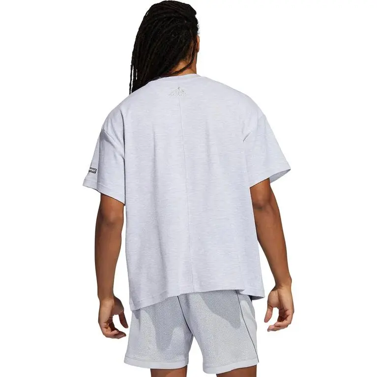 Adidas x Daniel Patrick HOOPS T-Shirt Men's Light Gray Mixed Color-2
