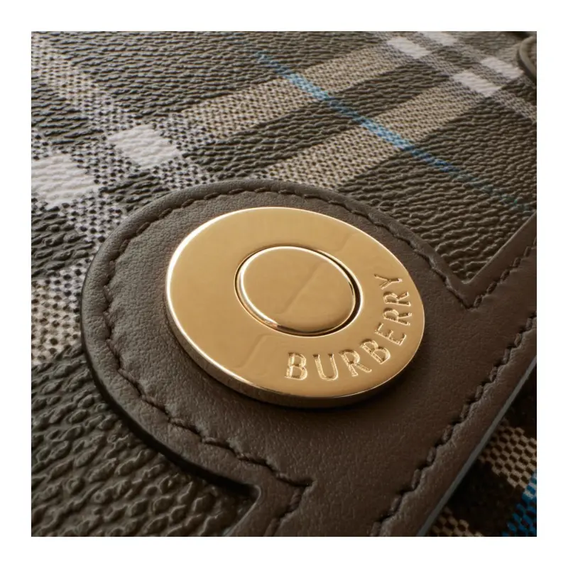 Burberry Polyurethane Shoulder Bag Women's Brown-3