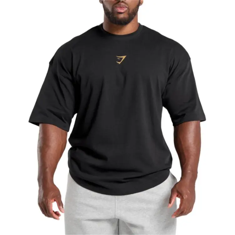 GYMSHARK Bodybuilding Graphic T Shirt Men's Black-2