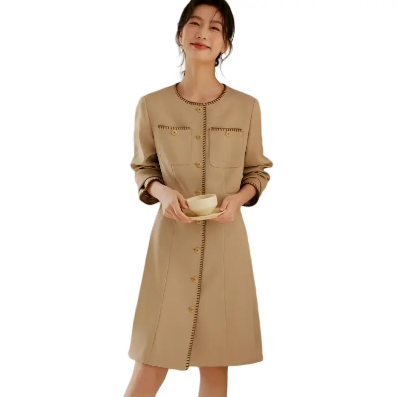 XWI Long Sleeved Dresses Women's Ginger Yellow-4