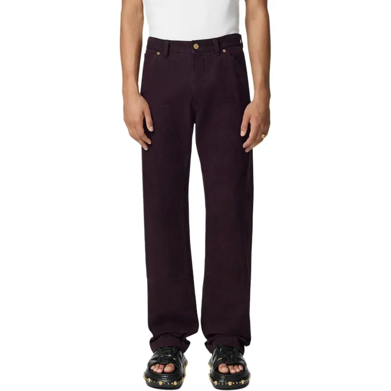 VERSACE JEANS Logo Patch Straight Leg Jeans-2