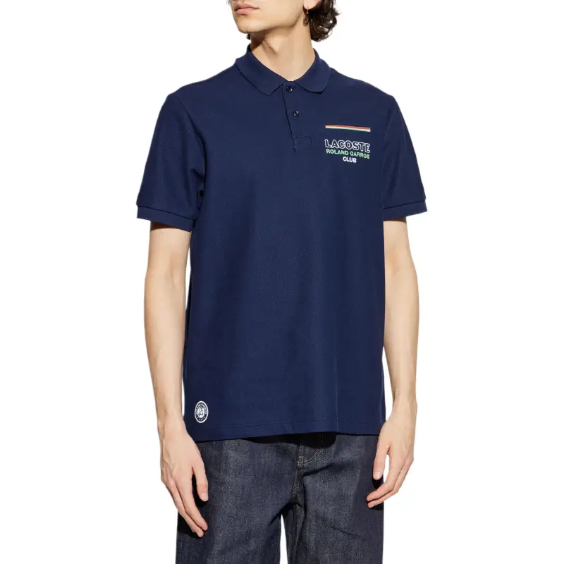 LACOSTE Logo embroidered Polo Shirt-3