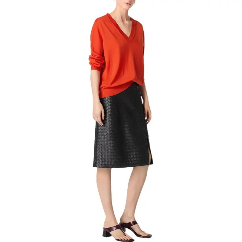 Bottega Veneta V Neck Fine Knit Jumper-2