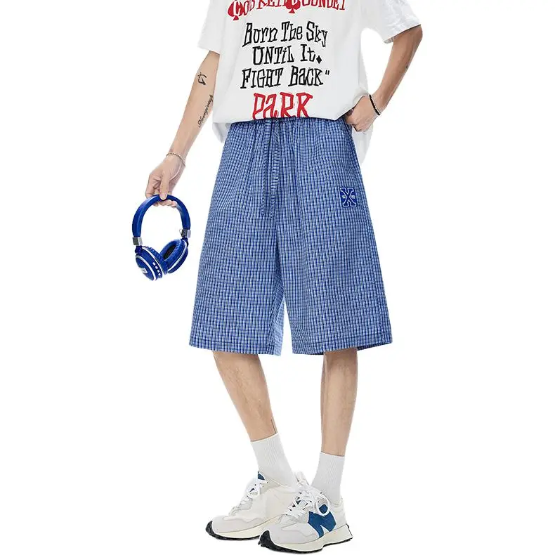 PVPVPV Casual Shorts Unisex Colorful Blue-4