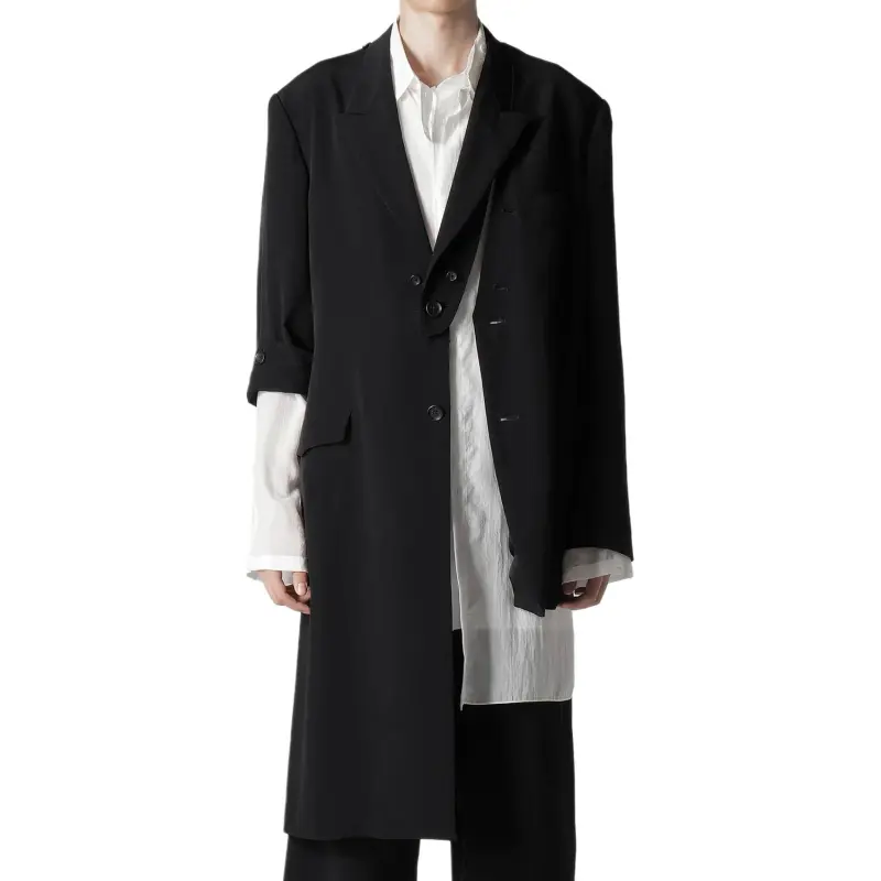Yohji Yamamoto Tuxedo Attachable collar Jacket-8