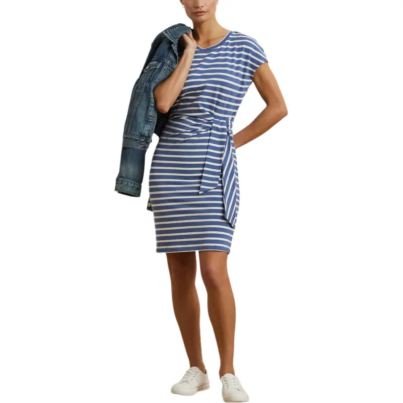 LAUREN RALPH LAUREN Short Sleeved Dress Women's Capri Blue-1