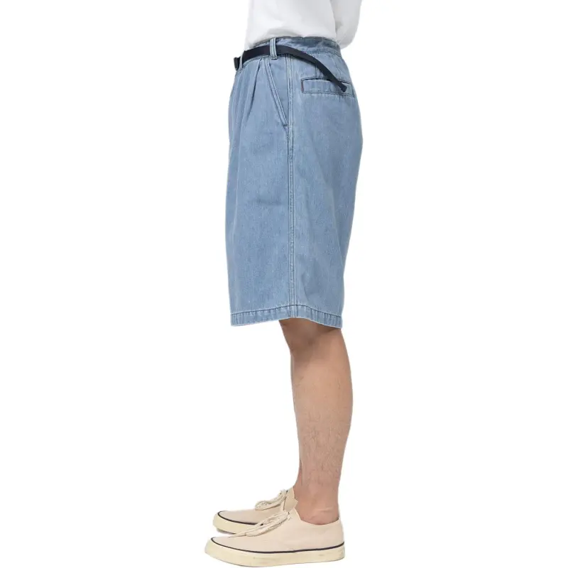 Nanamica x THE NORTH FACE SS25 Denim Shorts Unisex Light Indigo-3