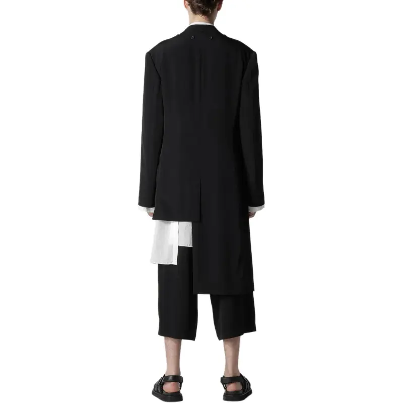 Yohji Yamamoto Tuxedo Attachable collar Jacket-4