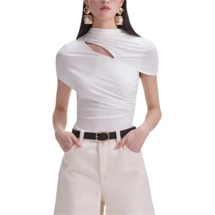 Self portrait T Shirt Women's Ivory White-1