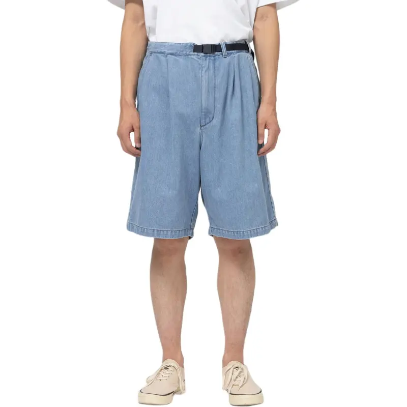 Nanamica x THE NORTH FACE SS25 Denim Shorts Unisex Light Indigo-1