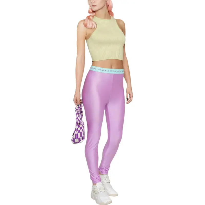 VERSACE JEANS COUTURE Leggings Women's Purple-1