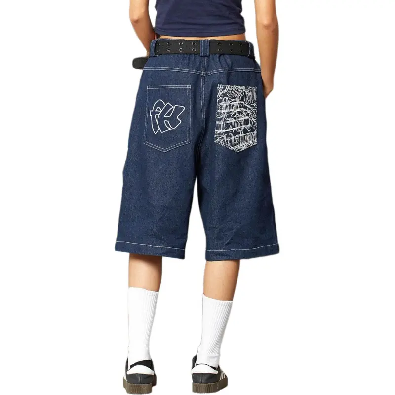 DAFK Denim Shorts Men Blue -4