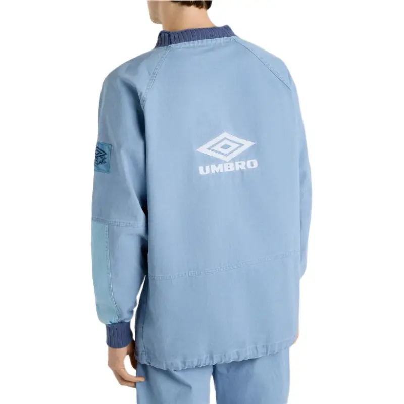 Umbro SS25 Iconic Drill Sweatshirt Men's Infinite Blue/Yellow Dim Blue/Blue Indigo-2
