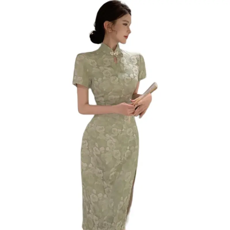 Mu Xiao Xin Short Sleeved Dress Women's-2