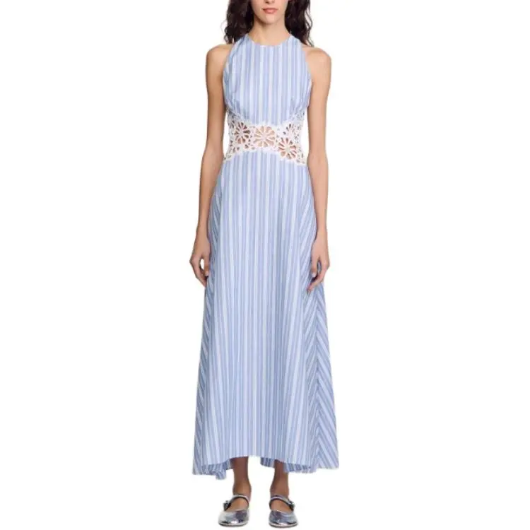 Sandro Striped Maxi Dress-1