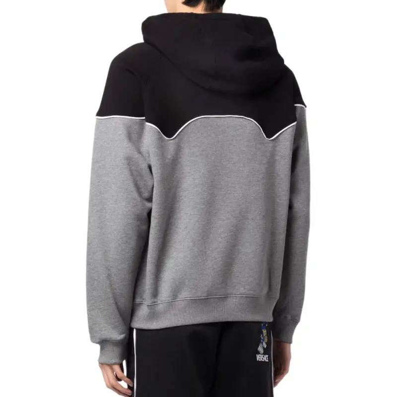 VERSACE Logo Embroidered Medusa Drawstring Hoodie-3