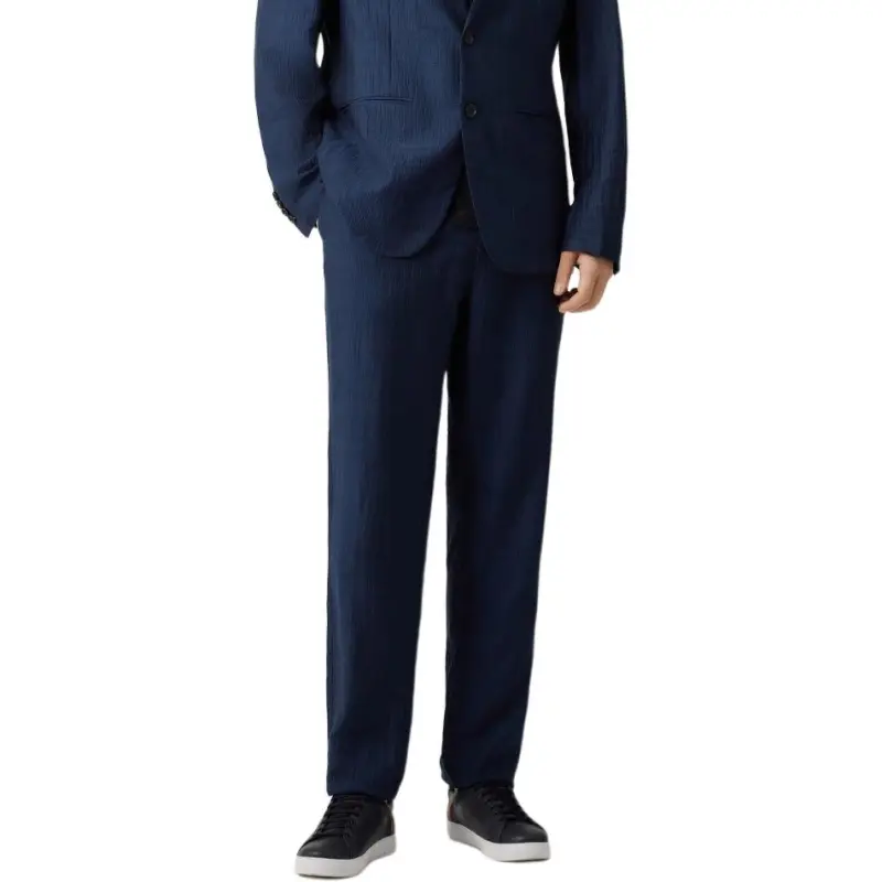 DEGAIA SS25 Casual Pants Men's Navy Blue-1