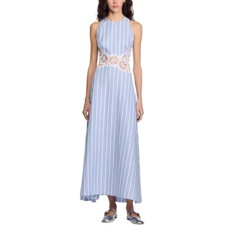Sandro Striped Maxi Dress-2