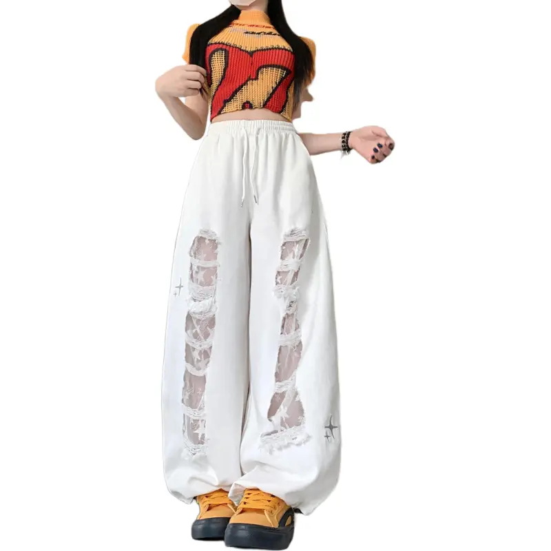 Mu Xiao Xin Jeans Women's White-3