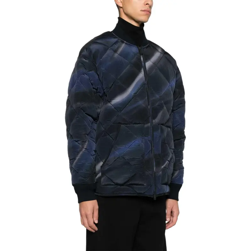 EMPORIO ARMANI Spray Paint Effect Quilted Jacket-3