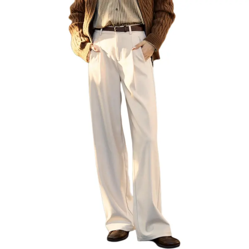 Mo Han Yi Mei Casual Pants Women's Ecru-4