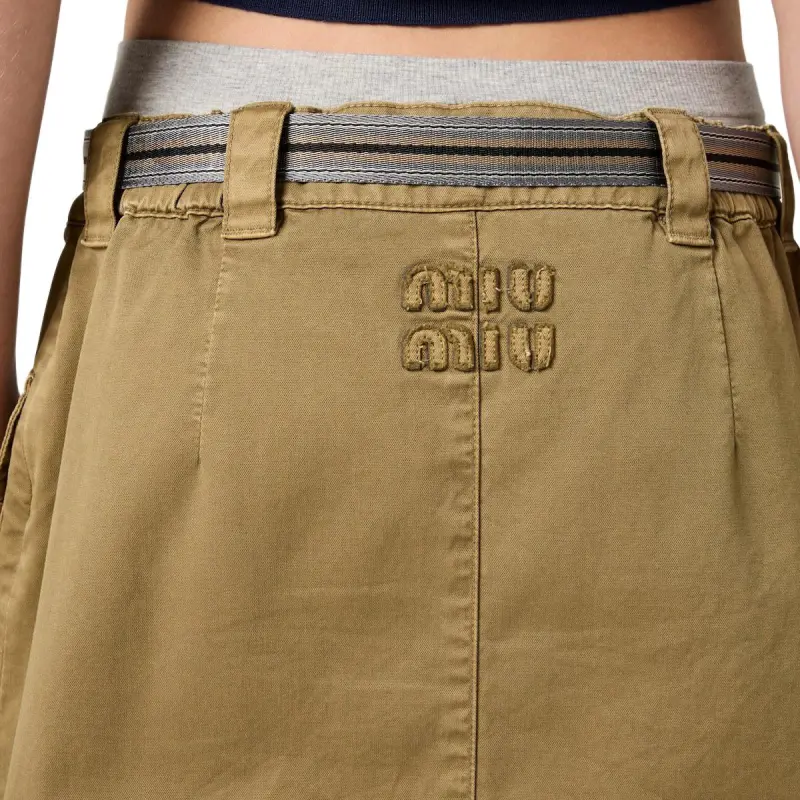 MIU MIU Belted Mini Skirt-4