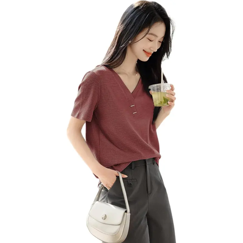 XWI T Shirts Women's Berry Plum-4
