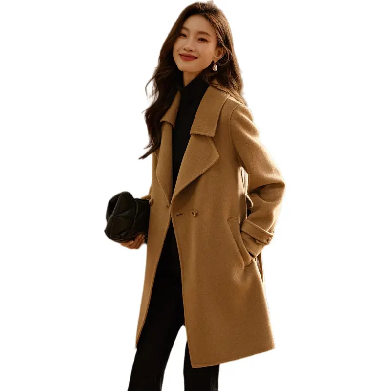 Mo Han Yi Mei Coats Women's Warm Camel-2