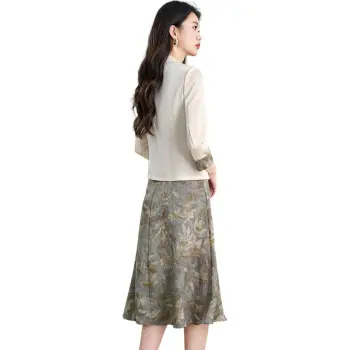 Mylan Two Piece Skirt Sets Women's Ecru