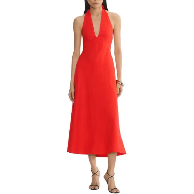 ARITZIA Babaton Nightscape Linen Dress Slip Dress Women's-2