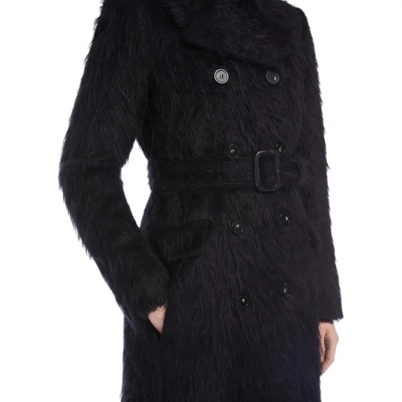 SportMax Coats Women's Black-5
