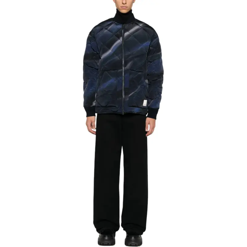 EMPORIO ARMANI Spray Paint Effect Quilted Jacket-1