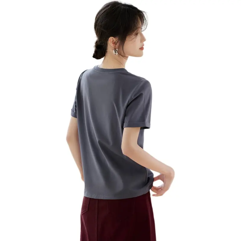 XWI T Shirt Women's Smoke Cloud Gray-2