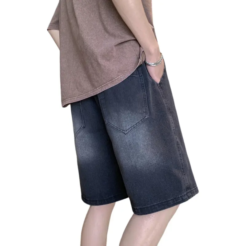 Fakeyoung Denim Shorts Unisex-4