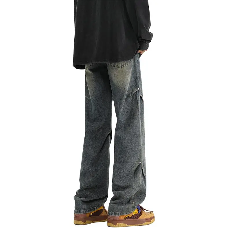 PAINT STAIN Jeans Unisex Dark Purple-159